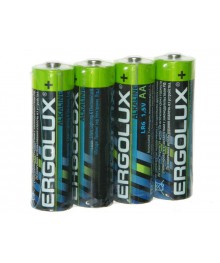 Бат LR6            Ergolux Alkaline SR-4   (уп.60/720)Батарейки оптом
