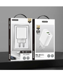Блок пит USB сетевой SENDEM OG03 Белый + кабель TYPE-C/USB (PD+QC3.0, 3000mA)