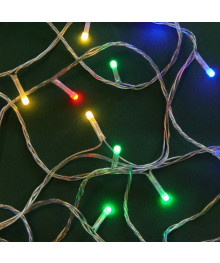 Эл.гирл.  СНОУ БУМ вьюн 20м, 120LED, мульти, 8 реж, ПВХ прозрачный, 220В