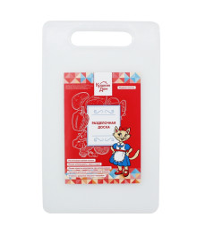 Доска разд пластик КОШКИН ДОМ, 33х20х0,5 см, белая