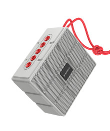 Колонка портативная с BLUETOOTH  BOROFONE BR16, 5W, 1200mAh, 100х84х47 мм, серый (80)