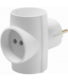 сет/тройник Defender TG-03  3розетки, белый