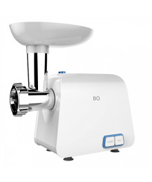 Эл мясорубка BQ MG1003 Белый-синий (2100 Вт, реверс, защита от перегрузки, решётки 5 и 7мм)