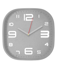 Часы настенные СН 2501 - 003 квадрат 25х25см, корпус серый "Классика" (10)