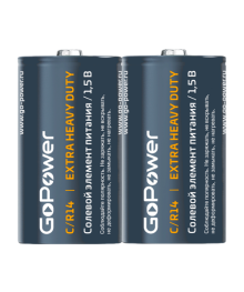 Бат R14 GoPower C SH2 Солевая 1.5V (2/24/288)