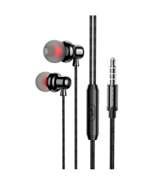 Наушники BOROFONE BM65 вакуумные с микрофоном, 1,2 метра, черные (76/304)