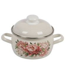 Кастрюля сферическая 5,0л Букет Пионов С-4216АП2/4Жм (4/1)