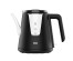 Чайник BQ-KT0046DW Чёрный, стекло (с носиком, двойные стенки, 1л, 2200Вт,  диск)