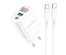 Блок пит USB сетевой  BOROFONE BA78A + кабель Type-C - Type-C 1м Белый (QC3.0+PD20W, 3000mA)