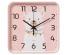 Часы настенные СН 1918 - 013 квадрат 19х19см, корпус розовый, "Альпака" (10)