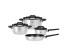 BY COLLECTION Inta Набор посуды кухонной 7пр, кастрюли 5л; 3л; ковш 1,5л; сковорода 24см, нерж.стал