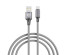 Кабель USB - TYPE C  BY Solid, 18Вт, 1 м, 3A, нейлон, мет. кон., графитовый