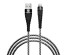 Кабель USB - micro USB ВСЁНАЗИН 1м, 2.4А, Быстрая зарядка QC3.0, тканевая оплётка, черно-белый