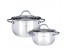 Велли Набор кастрюль 4 пр.: 2,5л, 4,5л, со стекл. крышкой доставкой - Новосибирск, Новокузнецк, Горно-Алтайск. Низкие цены, большой ассортимент посуды оптом
