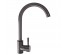 Смеситель СоюзКран для кухни SS01-R133, излив 35см, керам. картридж 35мм, графит, нерж. сталь