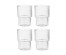 Набор стаканов 4 предмета 300 мл Астра, стекло, рифленый
