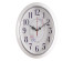 Часы настенные СН 3829 - 108 овал 29,5х38,5см, корпус белый с серебром "Букет" (10)