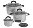 WEВBER Набор посуды 6 предметов ВЕ-636/6 С КОВШОМ 0,9л,2,7л,3,6л со стекл. крышками+подст (4)