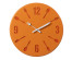 Часы настенные СН 3233 - 005 из металла, d=32 см, открытая стрелка, оранжевый+красный "Кухня" (10)