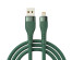 Кабель USB - 8pin KHARITONOV 1 м, 2,4А, Быстрая зарядка QC3.0, зеленый